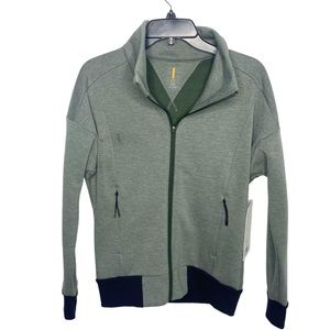 Lucy Lux fleece jacket deep forest heather NWT small